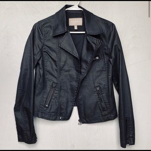 Banana Republic Coated Denim Moto Jacket